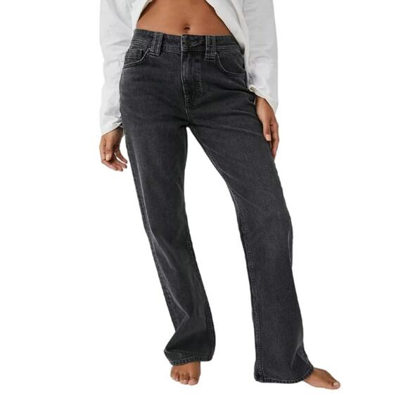 We The Free CRVY Siren Low-Rise Straight Jeans Womens Sz 28 Free People NWT - Picture 1 of 8